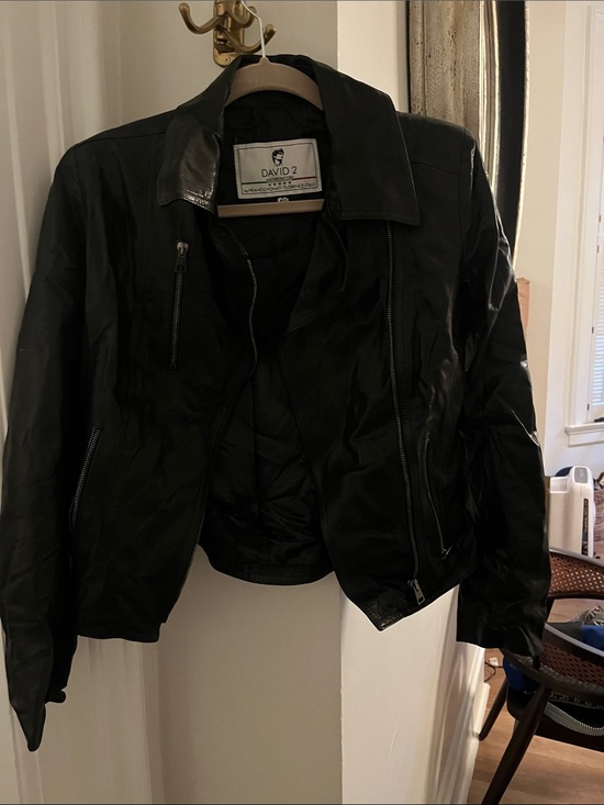 Jackets & Blazers - Italian David 2 Genuine Women's Black Leather Jacket